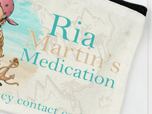 Load image into Gallery viewer, Pirate Asthma Inhaler holder , Medication bag for kids , medication travel bag , Asthma Pump medicine bag , Boy or girl pirate design
