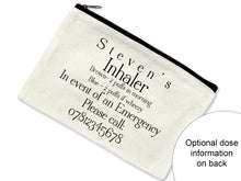 Load image into Gallery viewer, Space Asthma Inhaler holder , personalised space gift , Medication bag for kids , medication travel bag , Asthma Pump medicine bag , storage pouch

