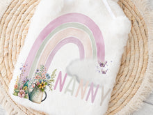 Load image into Gallery viewer, Garden Rainbow Hot water bottle with cover
