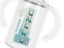 Load image into Gallery viewer, Sailing Boat Initial Sippy cup for disabled adult
