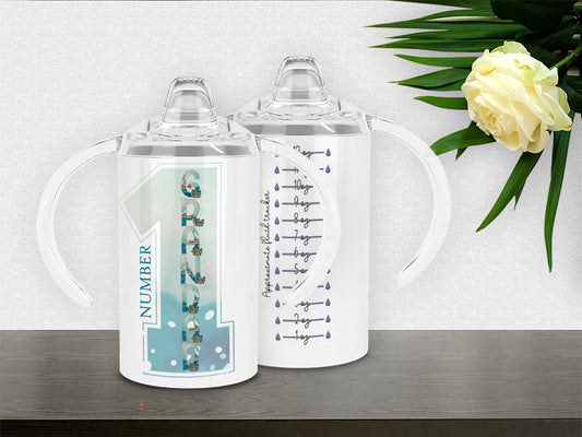 Sailing Boat Initial Sippy cup for disabled adult