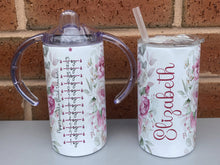 Load image into Gallery viewer, This dignity mug gives disabled adults and children the choice of a two handled cup with spout or a tumbler style cup with straw
